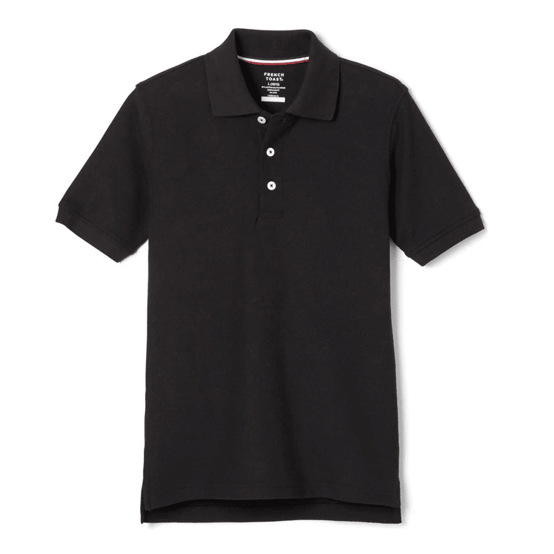 Veritas - Boy's Husky Short Sleeve Pique Polo - No Logo