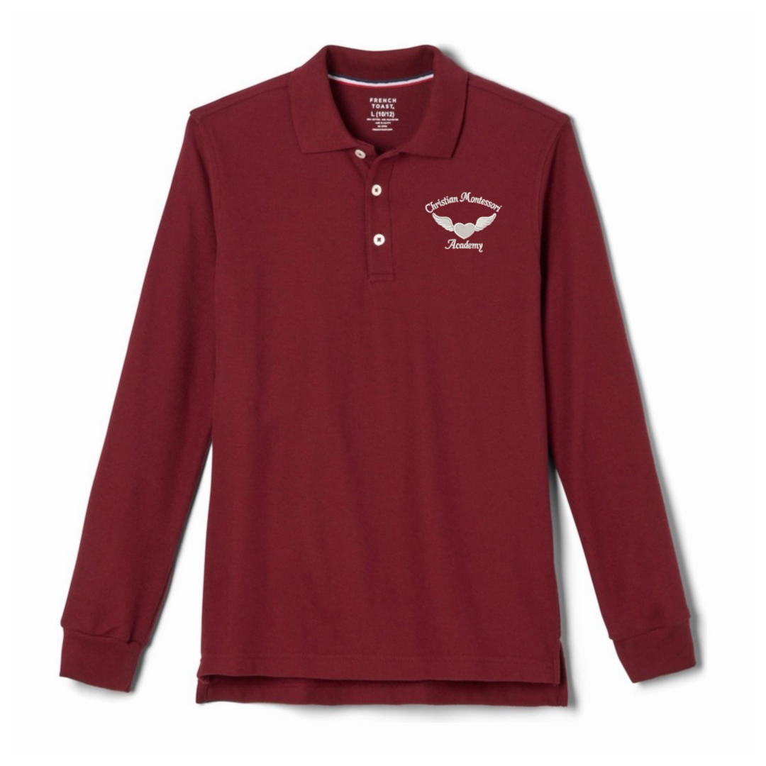 ICMA - Youth / Adult Co-Ed Long Sleeve Pique Polos