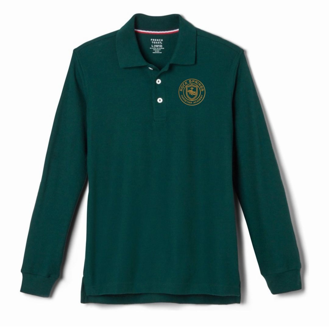 Rock Springs Christian Academy - Youth / Adult Co-Ed Long Sleeve Pique Polos