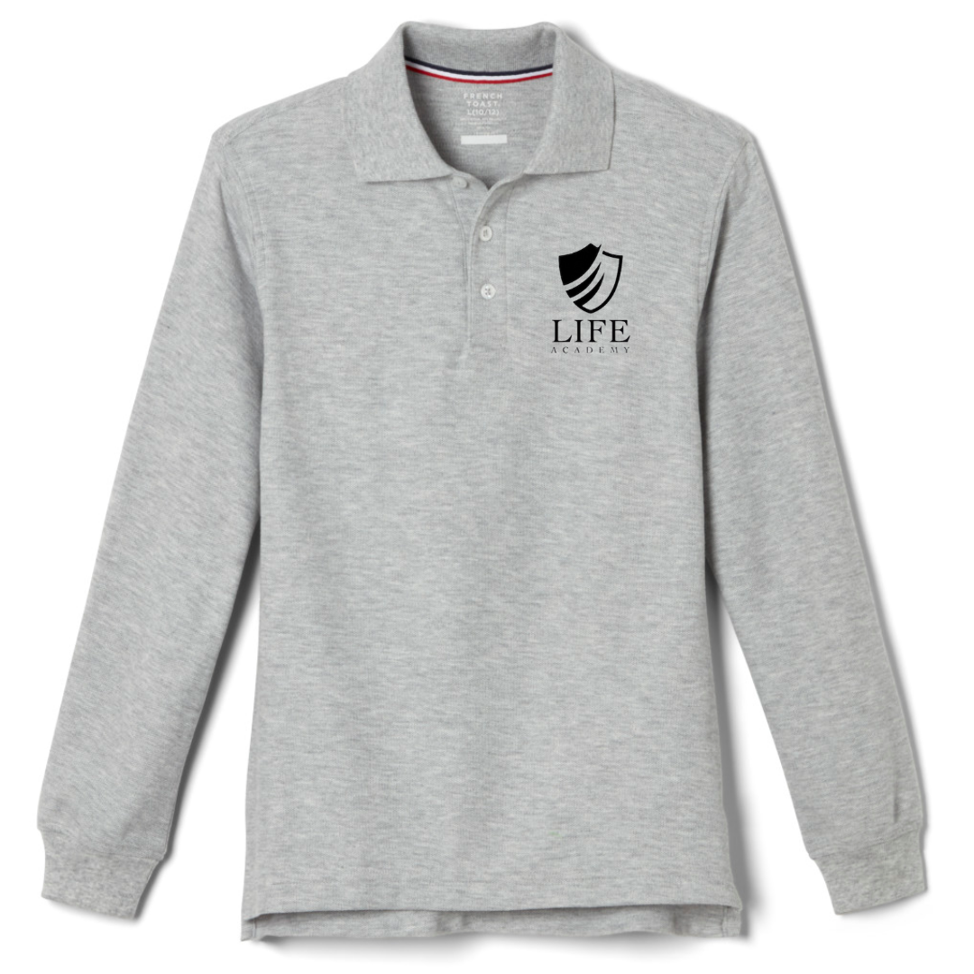 Life Academy - IN - Youth / Adult Co-Ed Long Sleeve Pique Polos