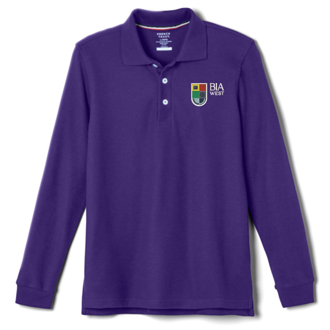 Baltimore International Academy - Youth / Adult Co-Ed Long Sleeve Pique Polos - West