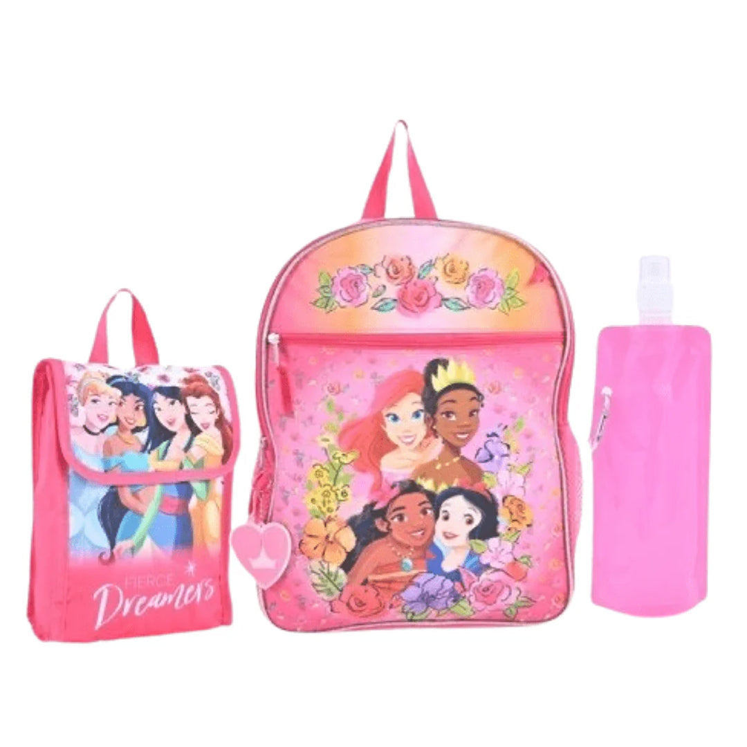 Disney Princess 5 Piece Backpack