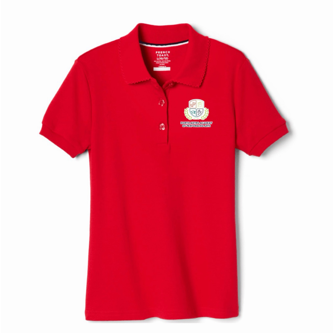 North Metro Academy - Girl's Short Sleeve Picot Collar Polo