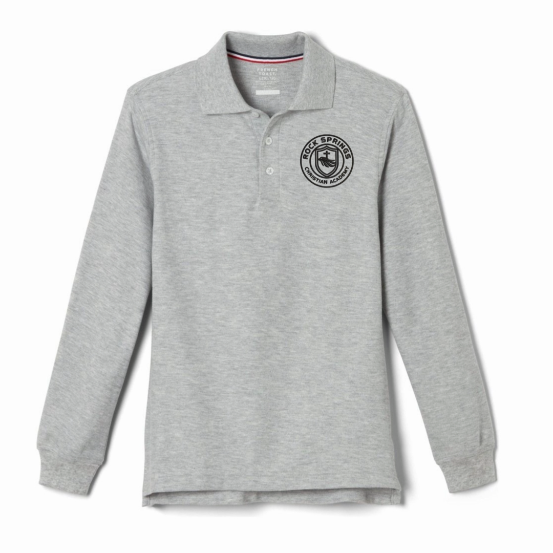 Rock Springs Christian Academy - Youth / Adult Co-Ed Long Sleeve Pique Polos