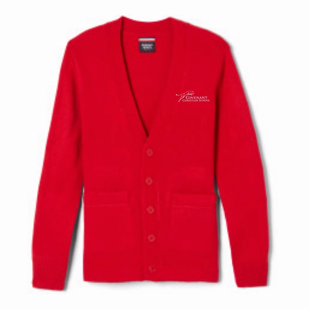Covenant Christian School - Youth / Adult Co-Ed V-Neck Cardigan Sweater