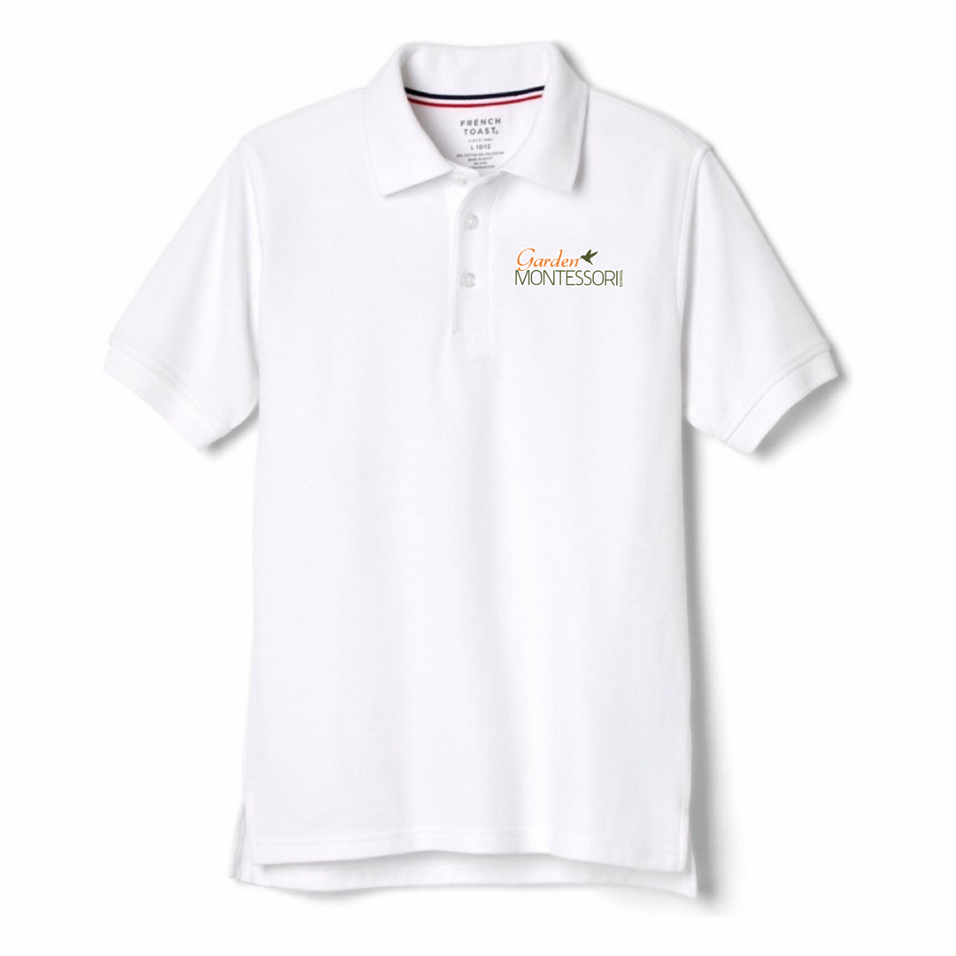 Garden Montessori School Youth Co-Ed Short Sleeve Pique Polos