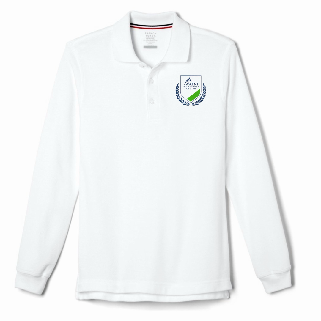 Ascent - Co-Ed Youth / Adult Long Sleeve Pique Polo - 7-9