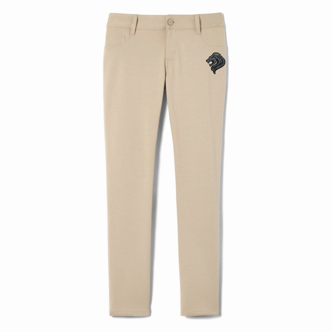 San Diego Jewish Academy - Girl's / Young Women's Skinny Stretch Ponte Knit Pants