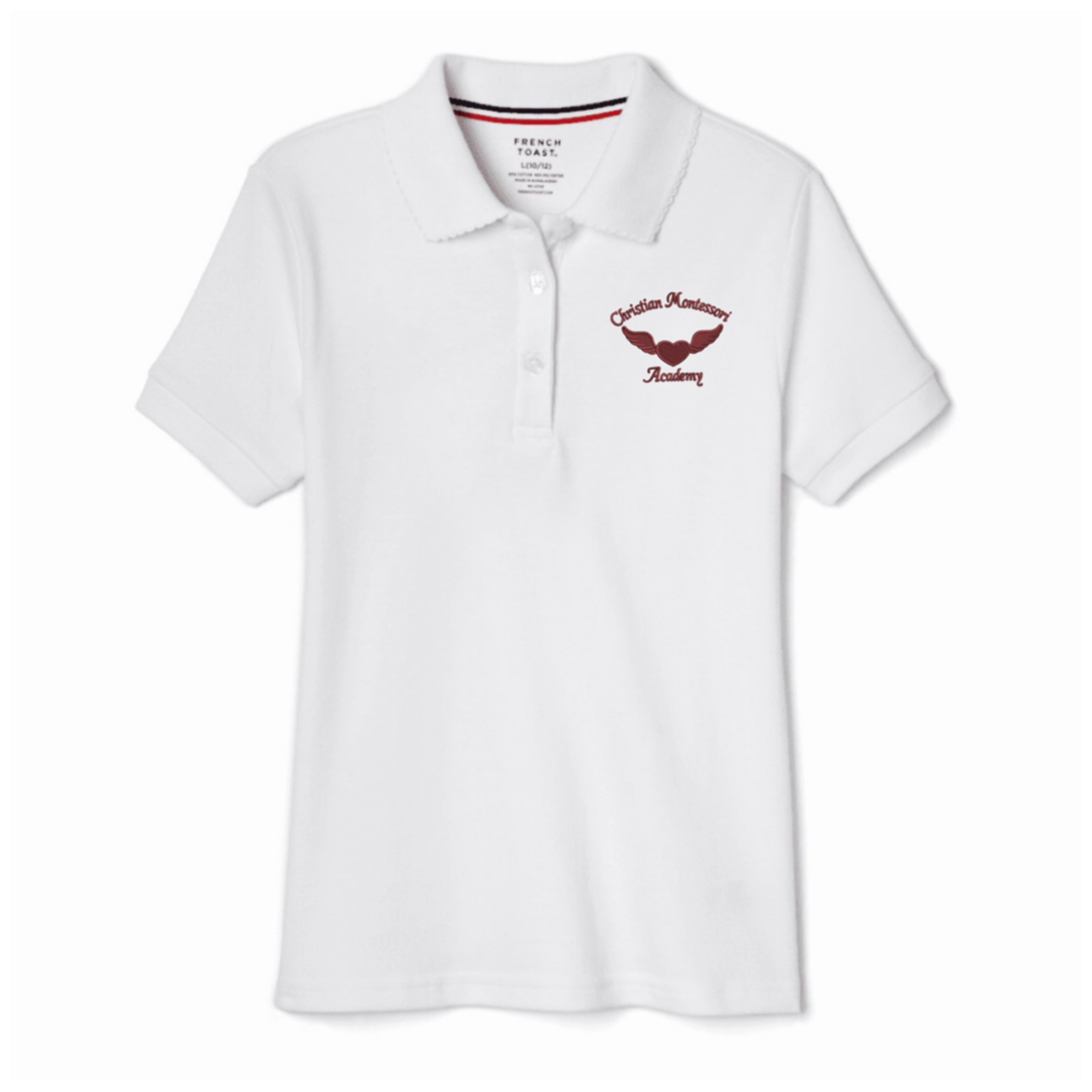 ICMA - Girl's Short Sleeve Picot Collar Polo
