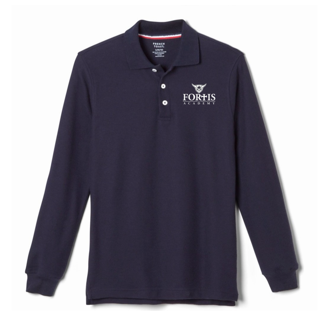 Fortis Academy - Co-Ed Youth / Adult Long Sleeve Pique Polo