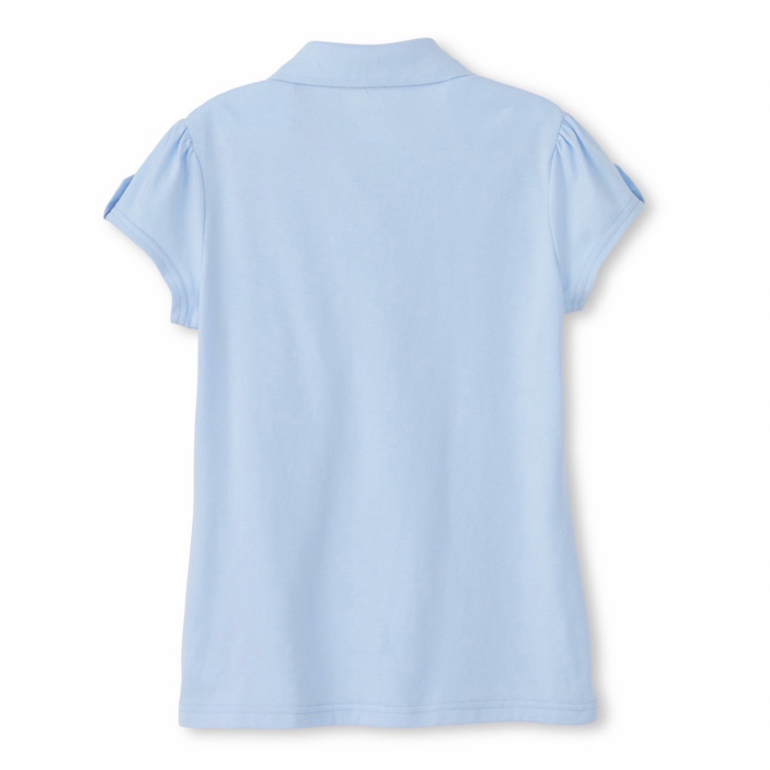 Girl's Short Sleeve Jersey Polo w/ Sleeve Tabs