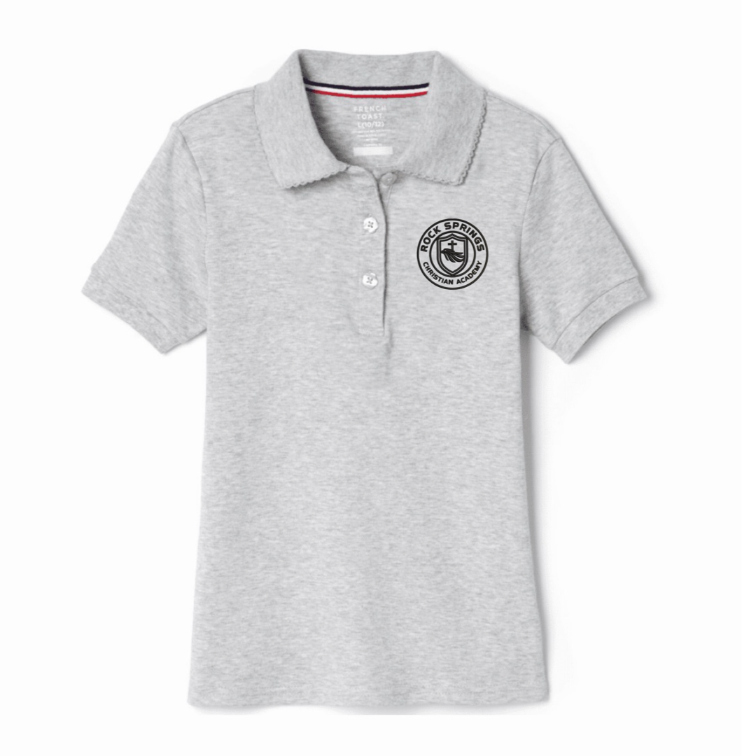 Rock Springs Christian Academy - Girl's Short Sleeve Picot Collar Polos