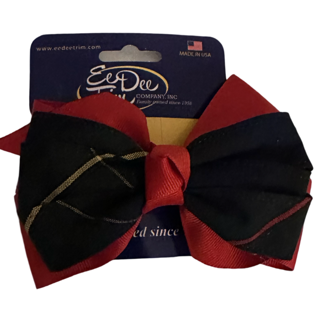 Large Pinwheel Bow - Plaid P55