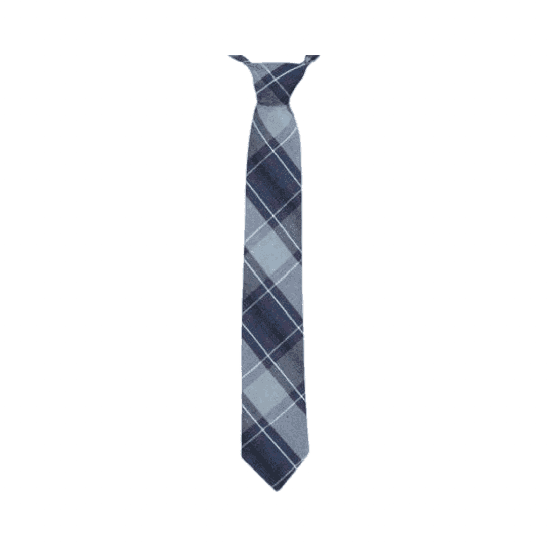 Boy's Plaid - Pre-Tied Tie w/ Neck Strap