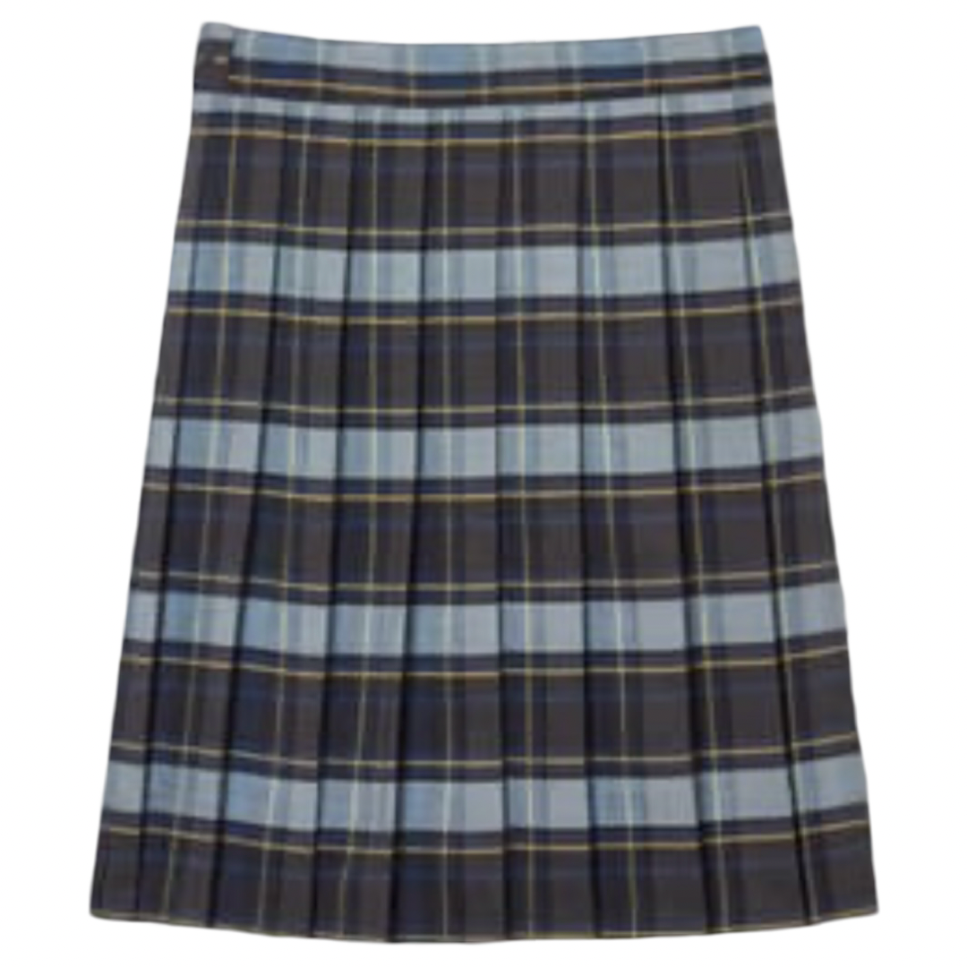 Young Women's Plaid Pleated At The Knee Skirt