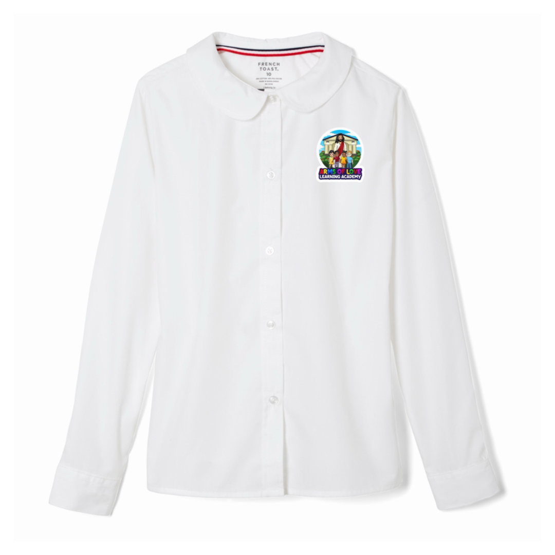 Arms of Love Learning Academy - Girl's Long Sleeve Peter Pan Blouse