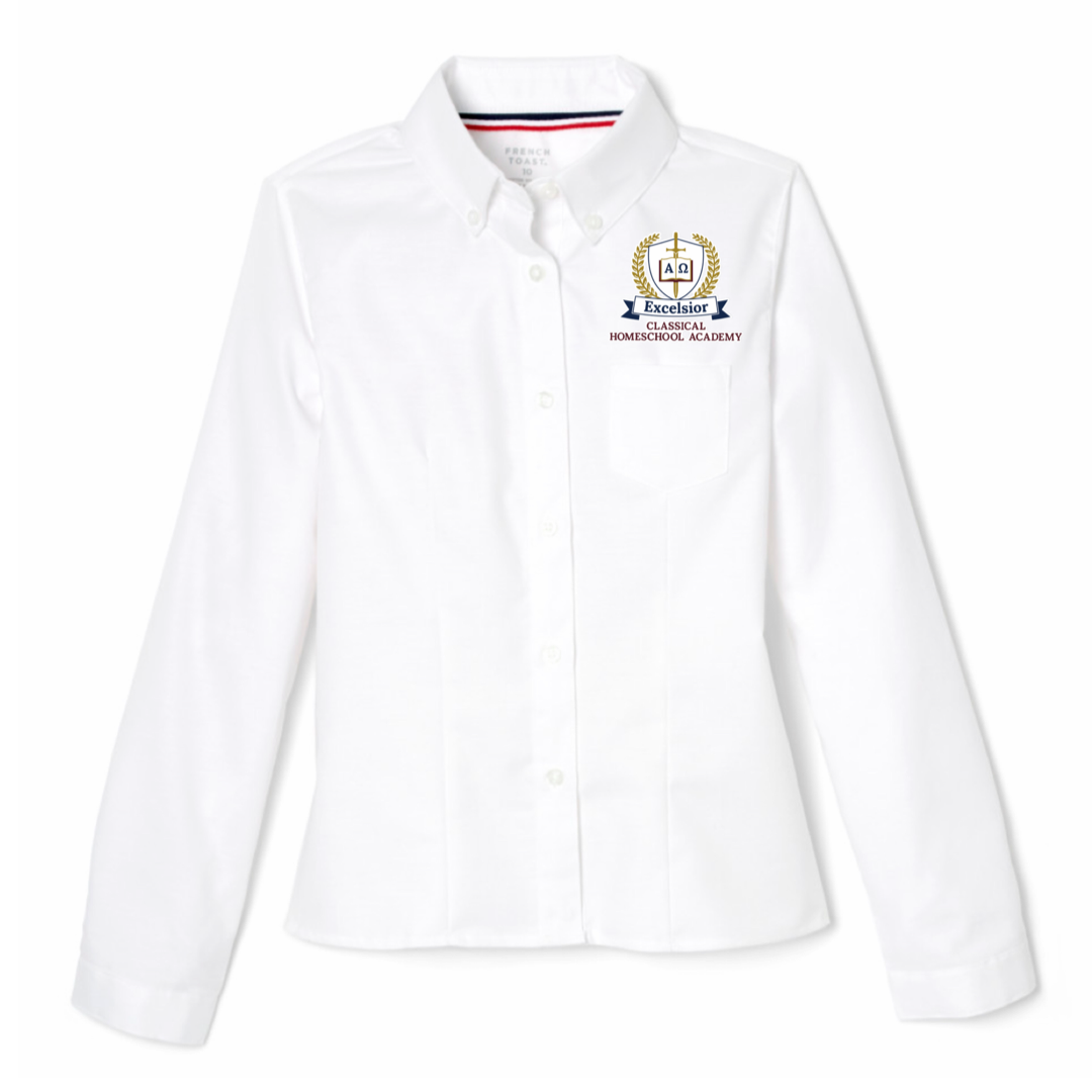 Excelsior Classical - Girl's / Women's Long Sleeve Fitted Oxford Shirt
