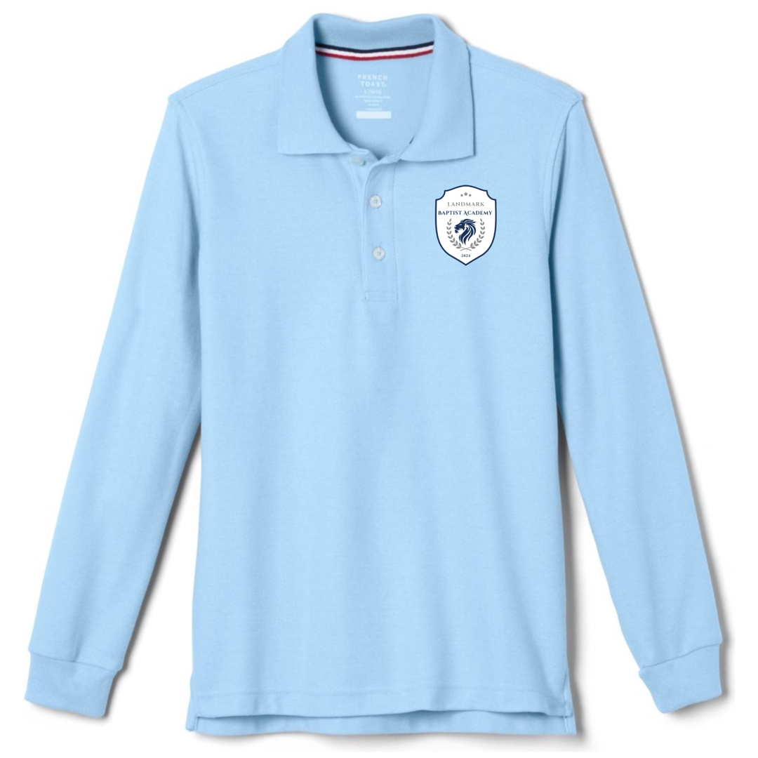 Landmark Baptist Academy - Co-Ed Youth / Adult Long Sleeve Pique Polos