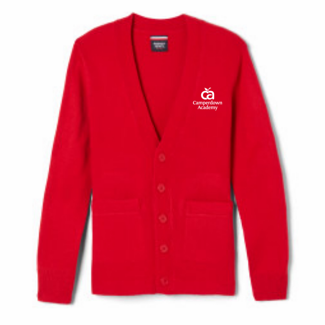 Camperdown Academy - Co-Ed Youth / Adult V-Neck Cardigan Sweater