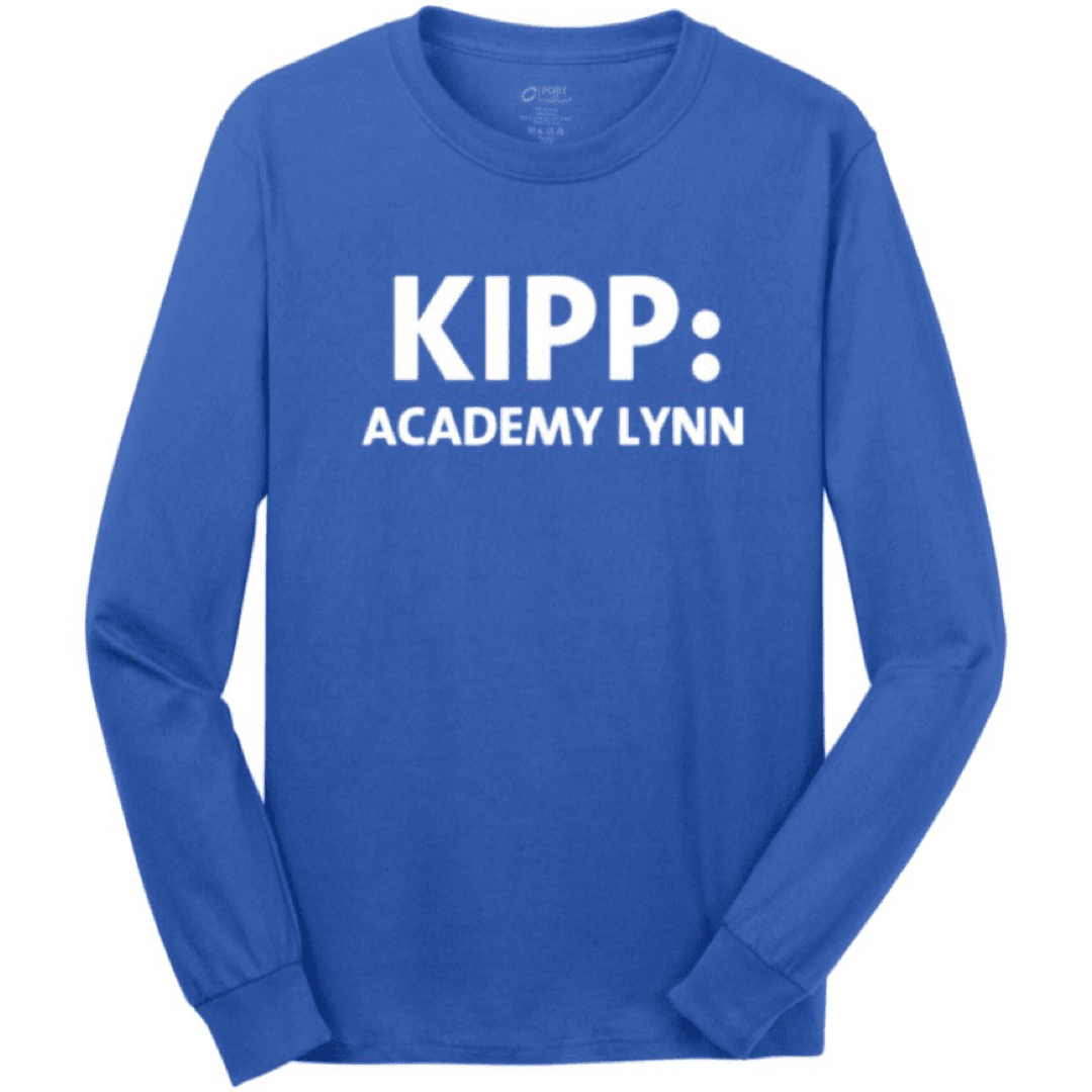 KIPP Academy Lynn - 5th - 8th Royal Blue Long Sleeve T-Shirt - Adult