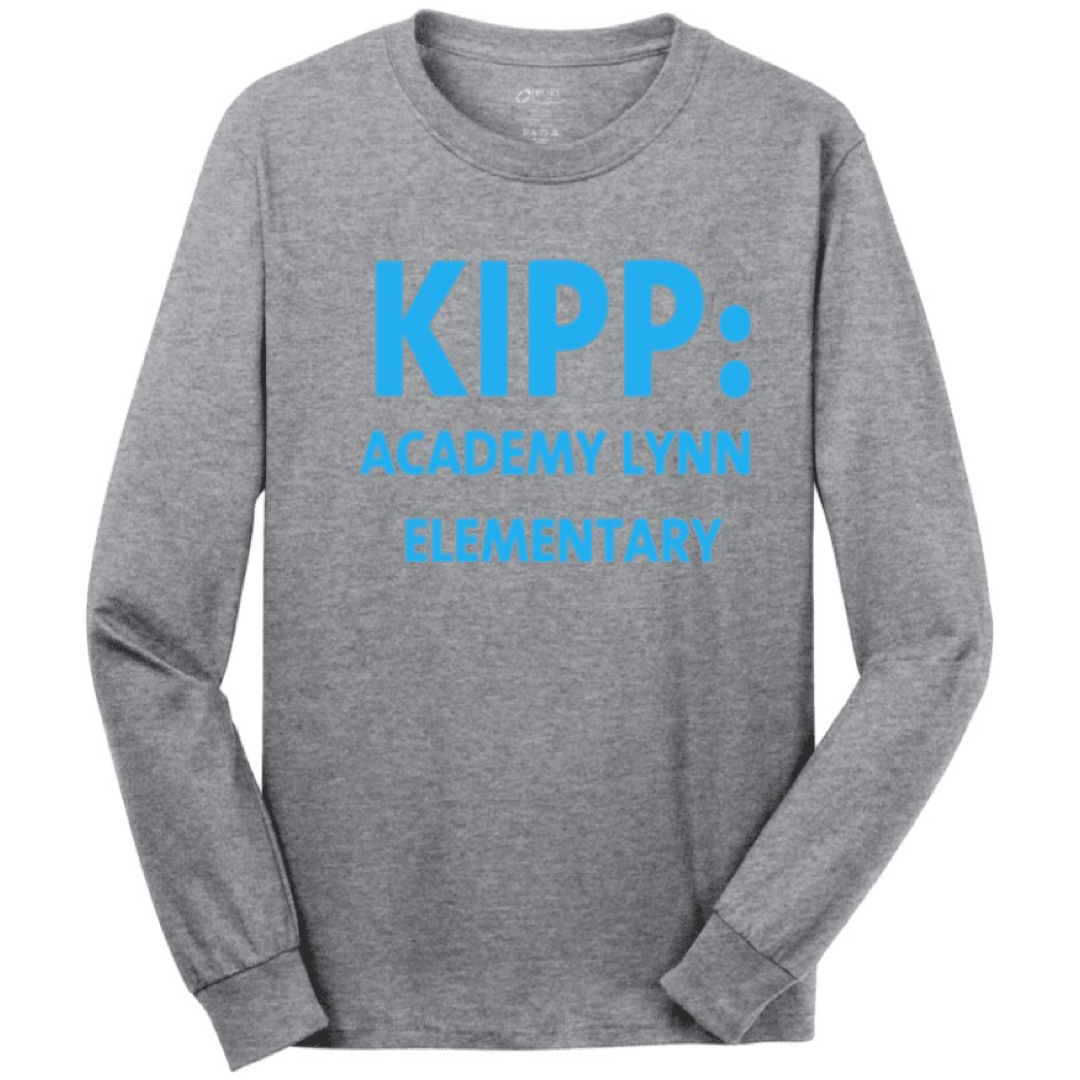KIPP Academy Lynn - K-4 Grey Long Sleeve T-Shirt - Adult