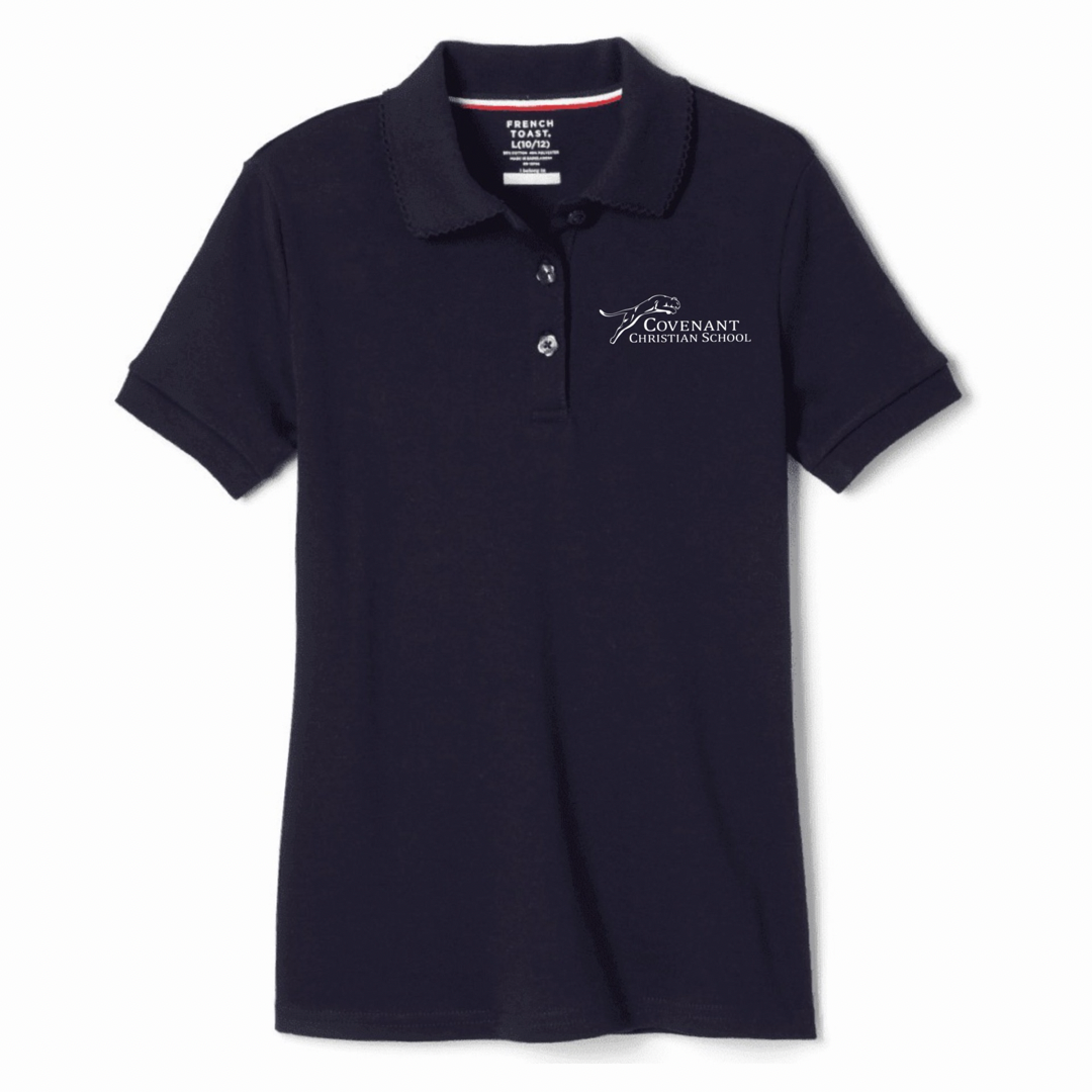 Covenant Christian School - Girl's Short Sleeve Picot Collar Polo