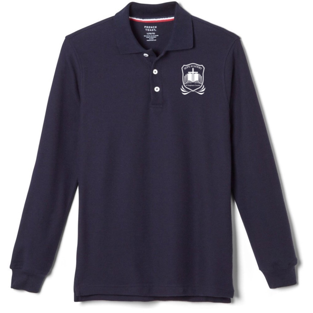 Hope Academy - Co-Ed Youth / Adult Long Sleeve Pique Polo