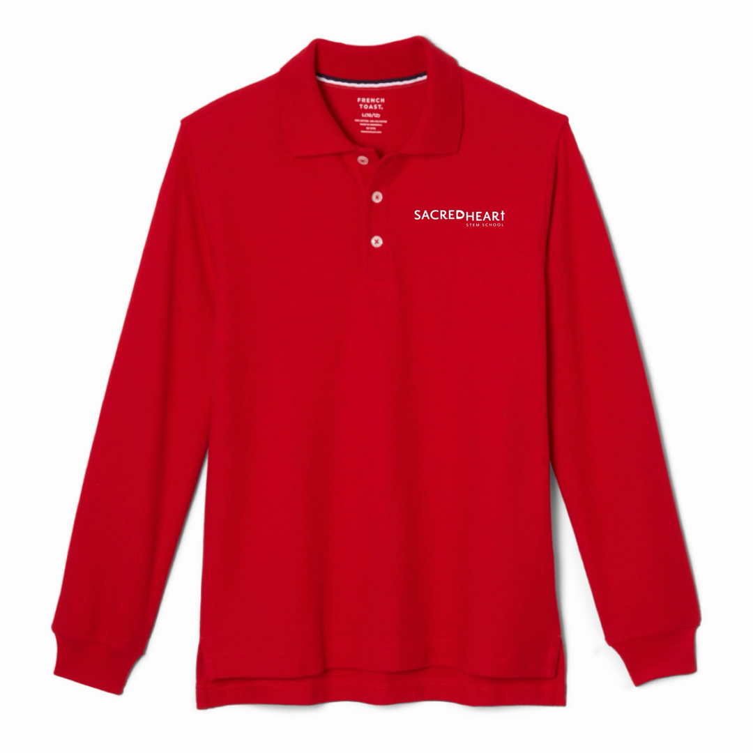 Sacred Heart STEM - Co-Ed Youth / Adult Long Sleeve Pique Polo