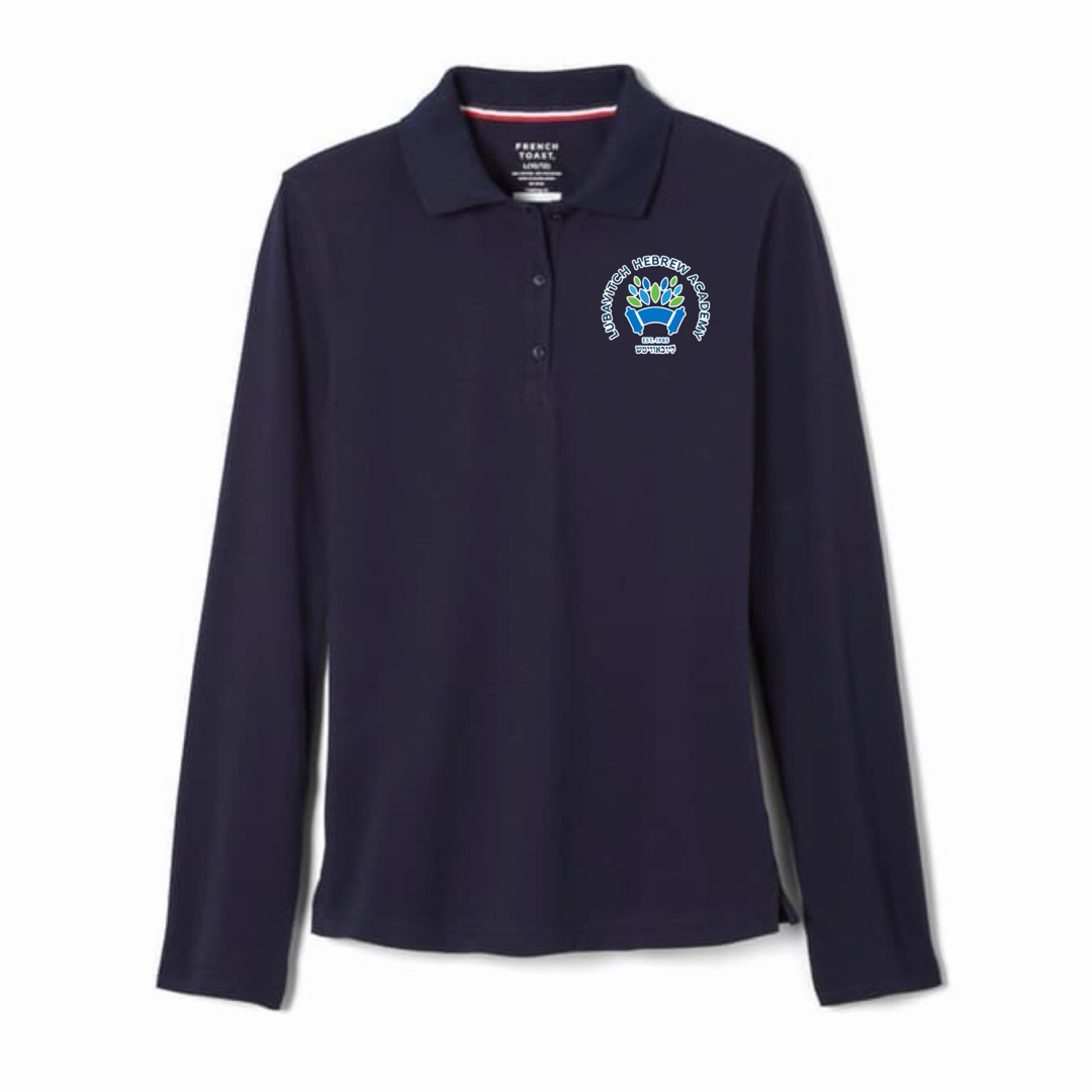 Lubavitch Hebrew Academy - Girl's / Young Women's Long Sleeve Stretch Piqué Polo