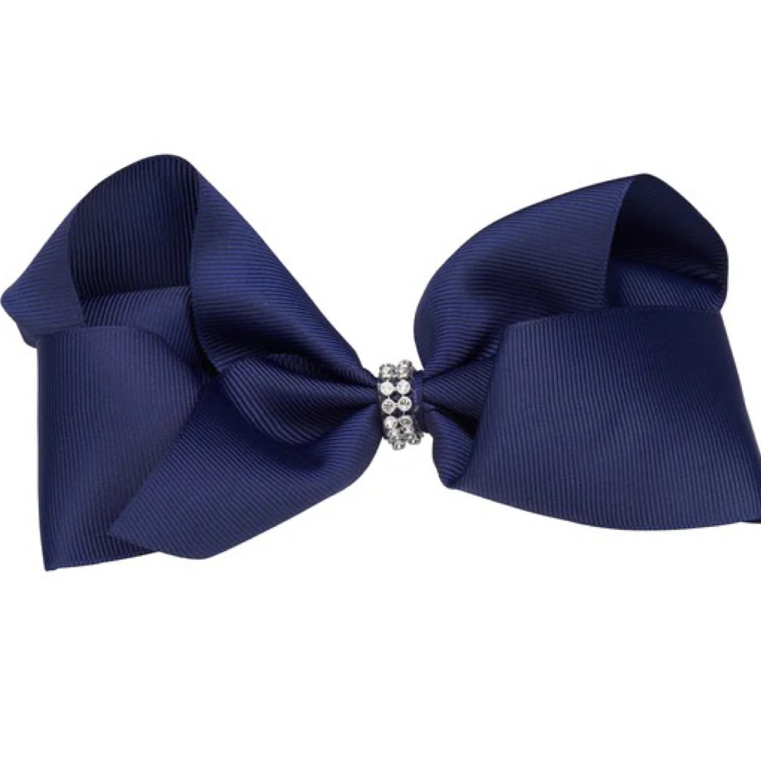 French Toast Rhinestone Center Bow