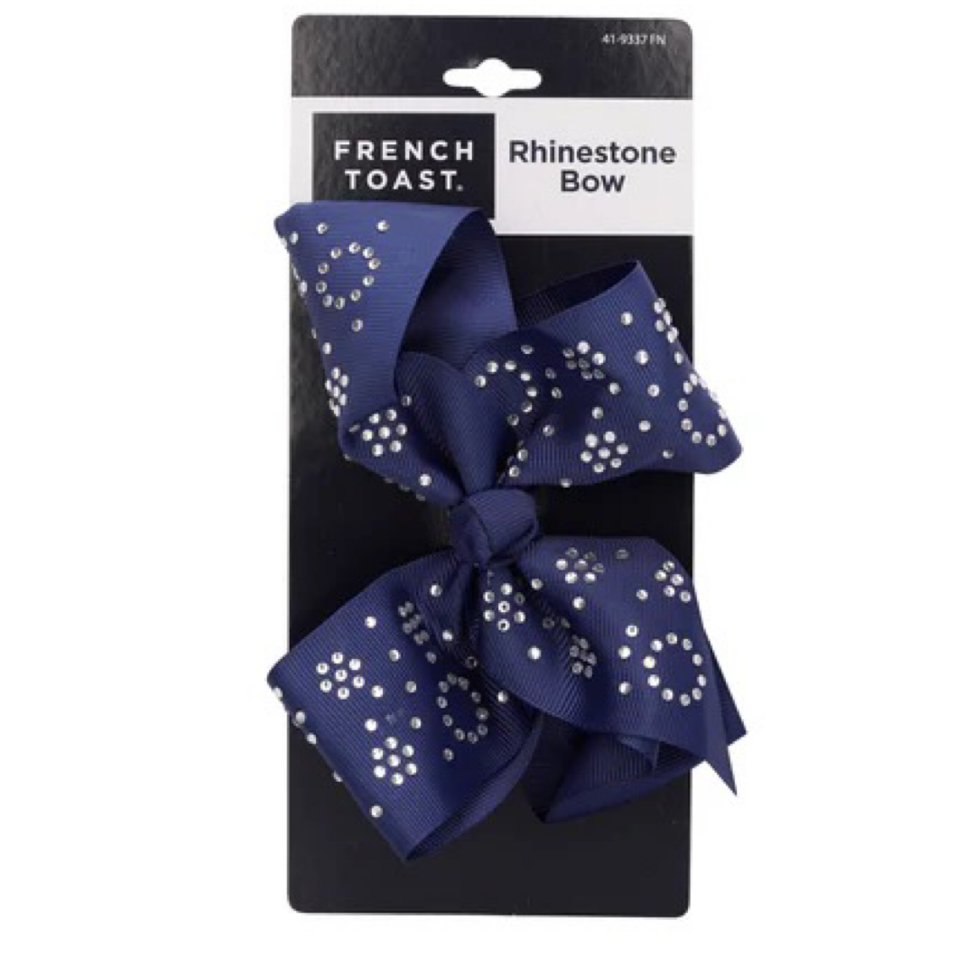 French Toast Bow w/ Cluster Stones