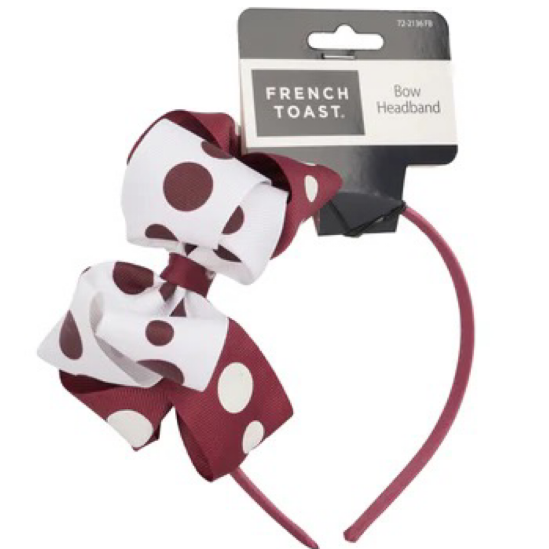 French Toast Polka Dot Headband