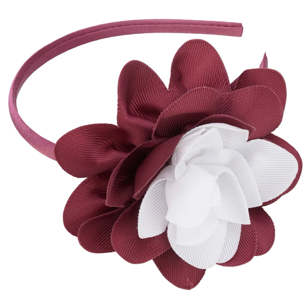 Headband with Grosgrain Flower