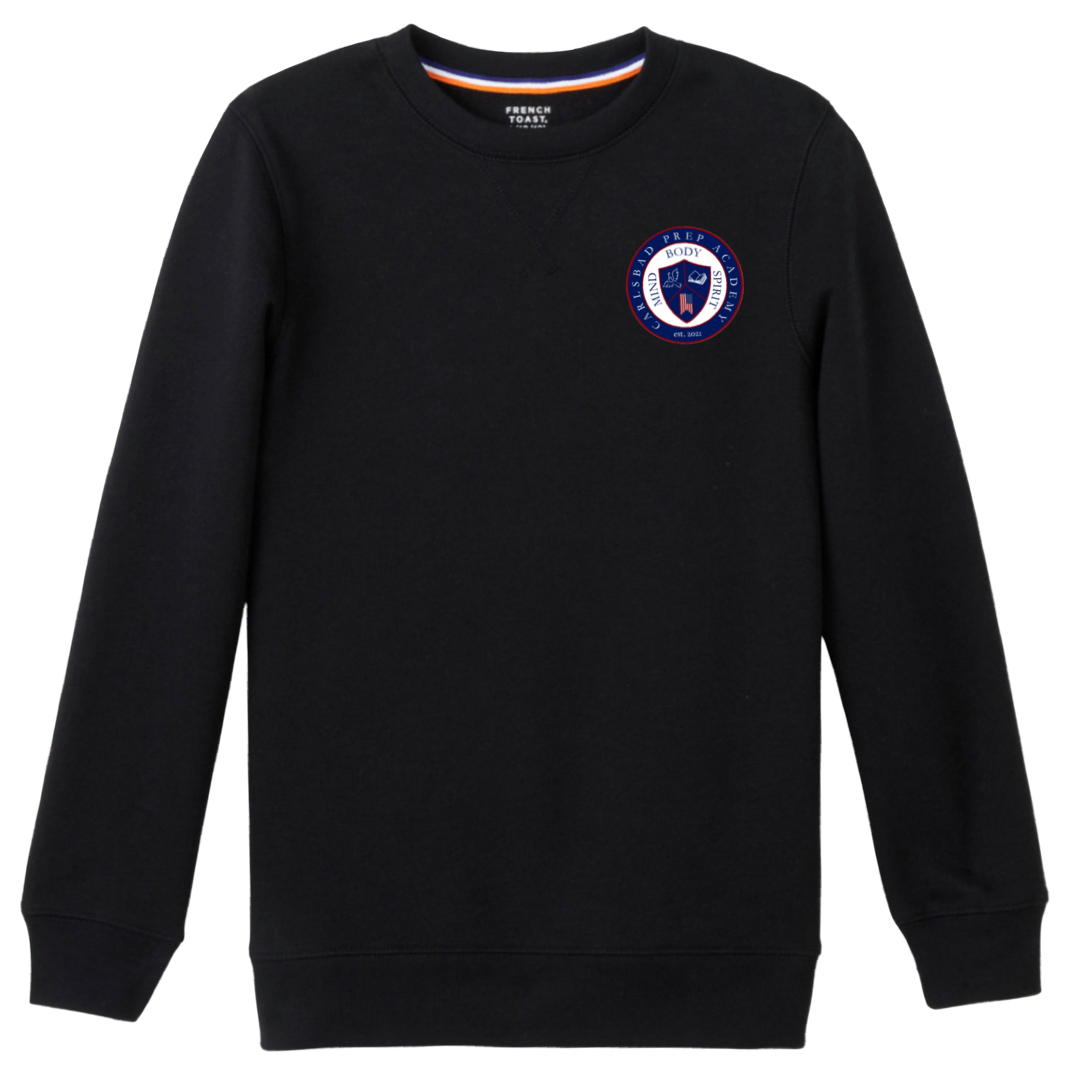 Carlsbad Prep Academy Spirit-Wear - Co-Ed Youth / Adult Crewneck Fleece Sweatshirt