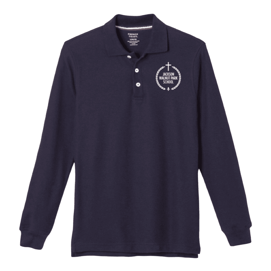 Jackson Walnut - Husky Long Sleeve Polo - Boy's