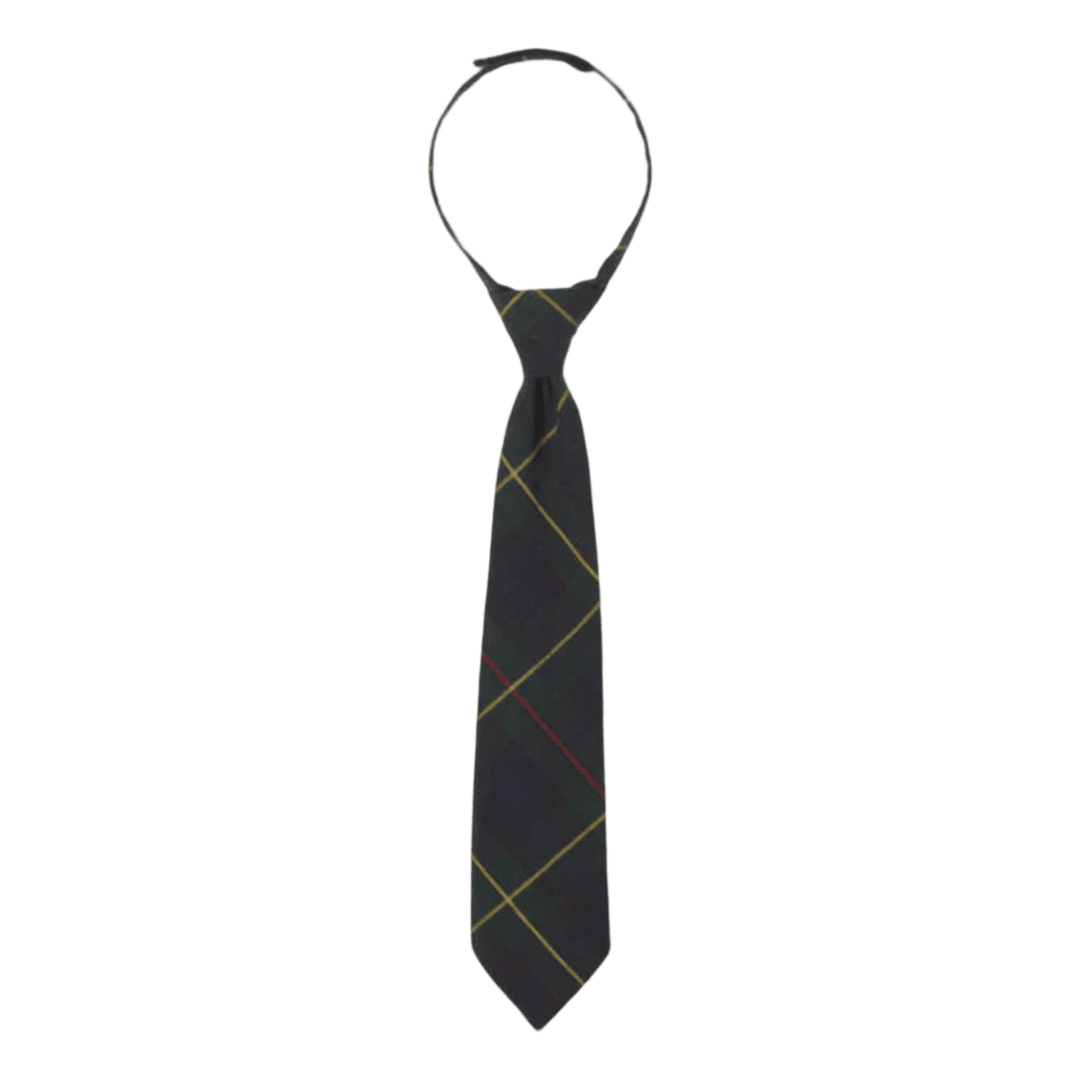 Boy's Plaid - Pre-Tied Tie w/ Neck Strap