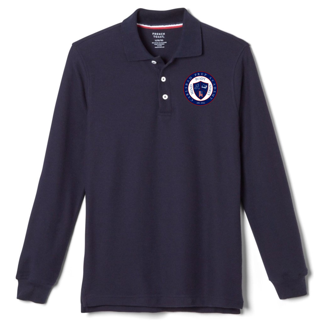 Carlsbad Prep Academy - Husky Long Sleeve Pique Polo - Kids