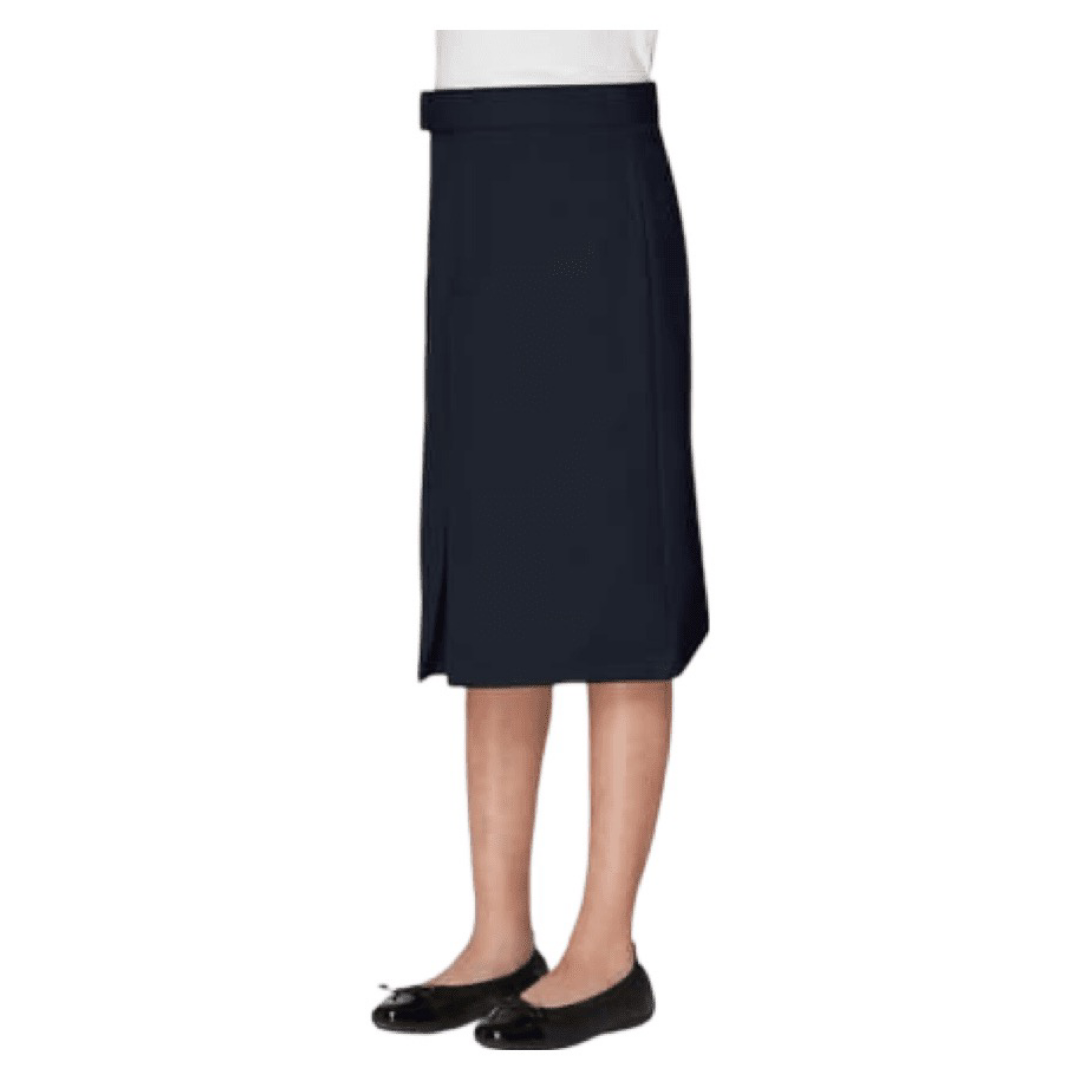 French Toast - Below The Knee Kick Pleat Skirt