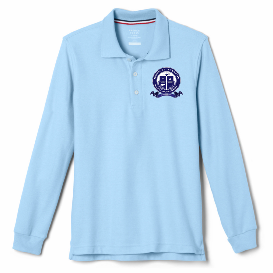 Berea Junior Academy - Co-Ed Youth / Adult Long Sleeve Pique Polo - K - 8