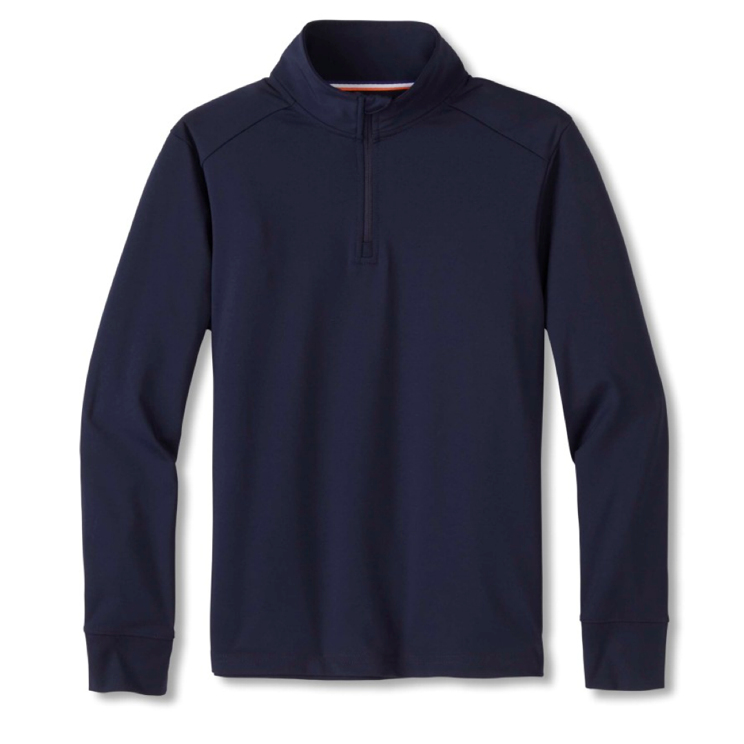 French Toast Long Sleeve Performance 1/4 Zip Pullover