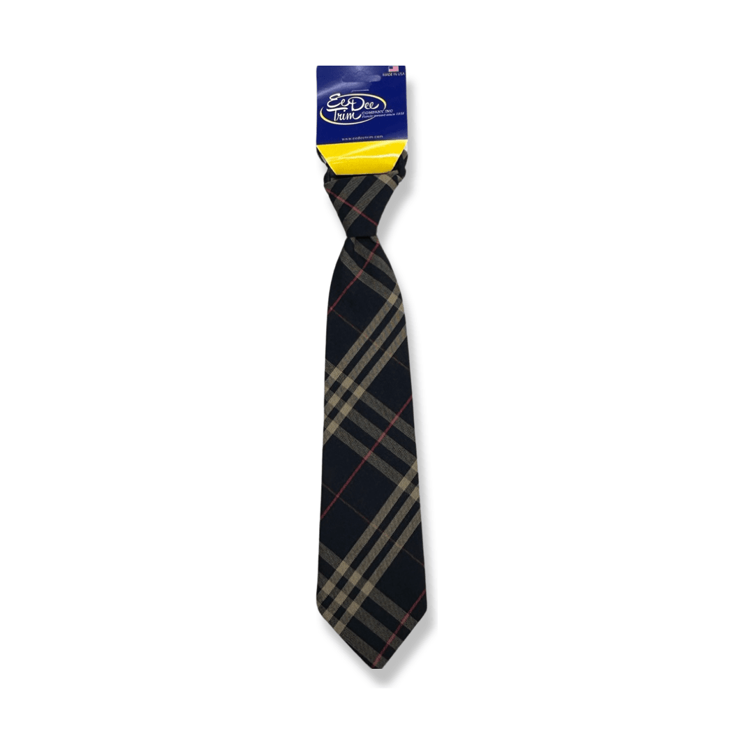 Brockton Area SDA - Boy's Plaid Pre-Tied Tie w/ Neck Strap