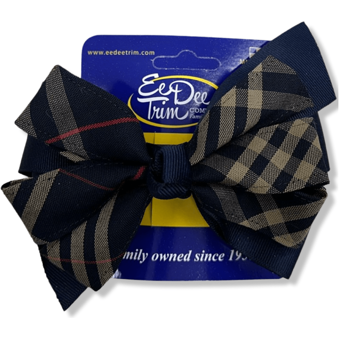 Large Pinwheel Bow - Plaid P1C