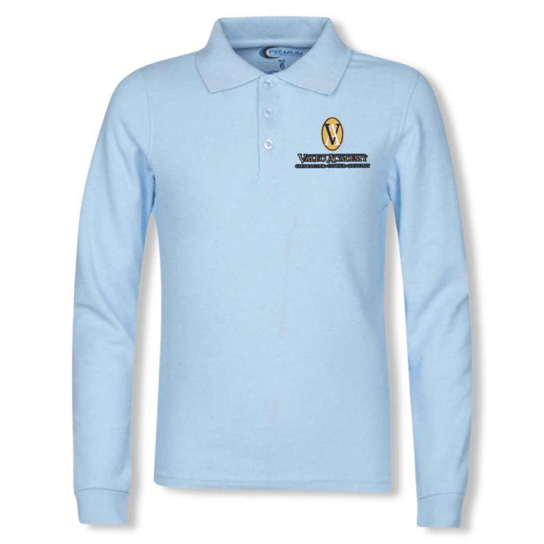 Valeo Academy - Co-Ed Youth / Adult Long Sleeve Polos