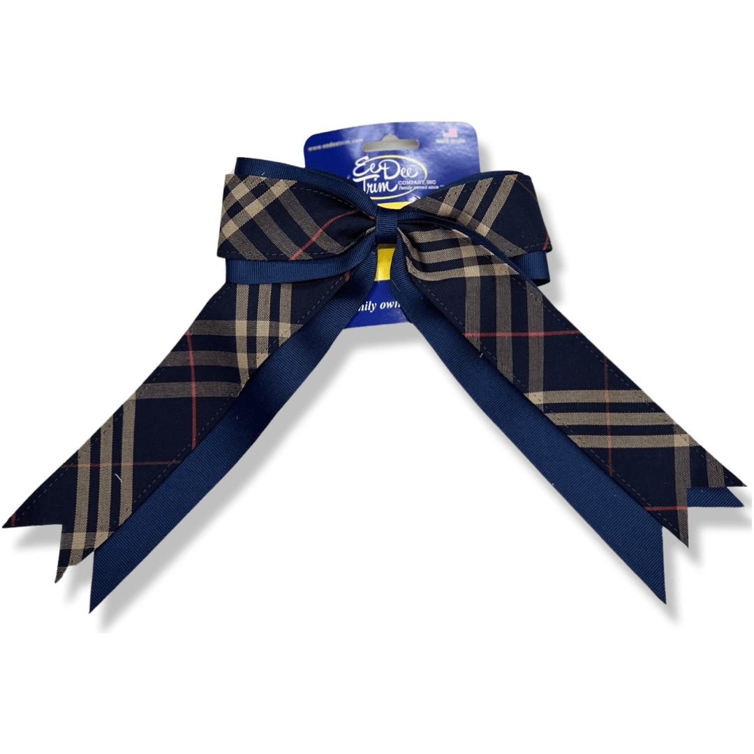 2 Layer Cheer Bow - Plaid P1C
