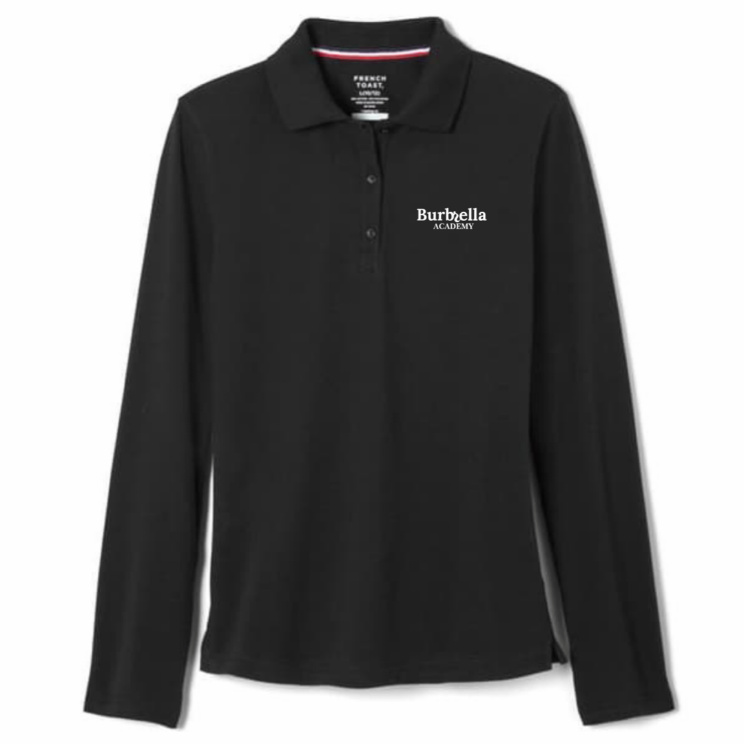 Burbrella Academy - Girl's / Women's Long Sleeve Stretch Piqué Polos