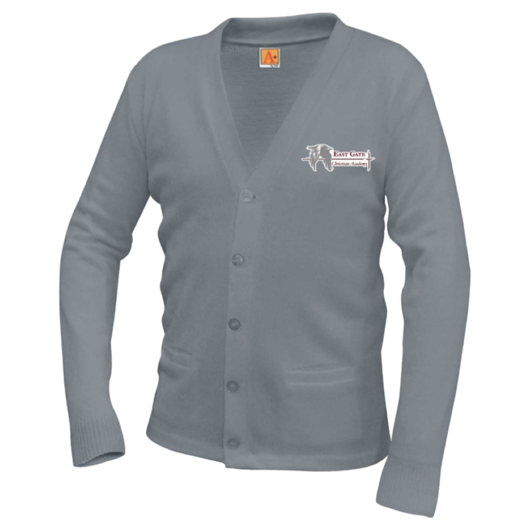 East Gate Christian Academy - Co-Ed A+ V-Neck Sweater - Adult