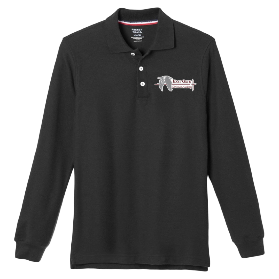 East Gate Christian Academy - Co-Ed Long Sleeve Polo - Adults