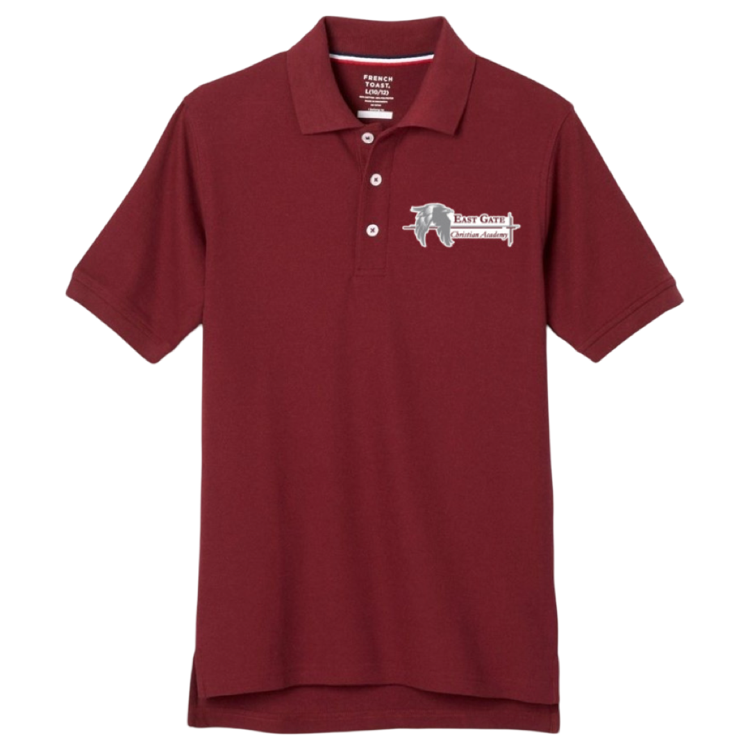 East Gate Christian Academy - Co-Ed Short Sleeve Polo Shirt - Adults