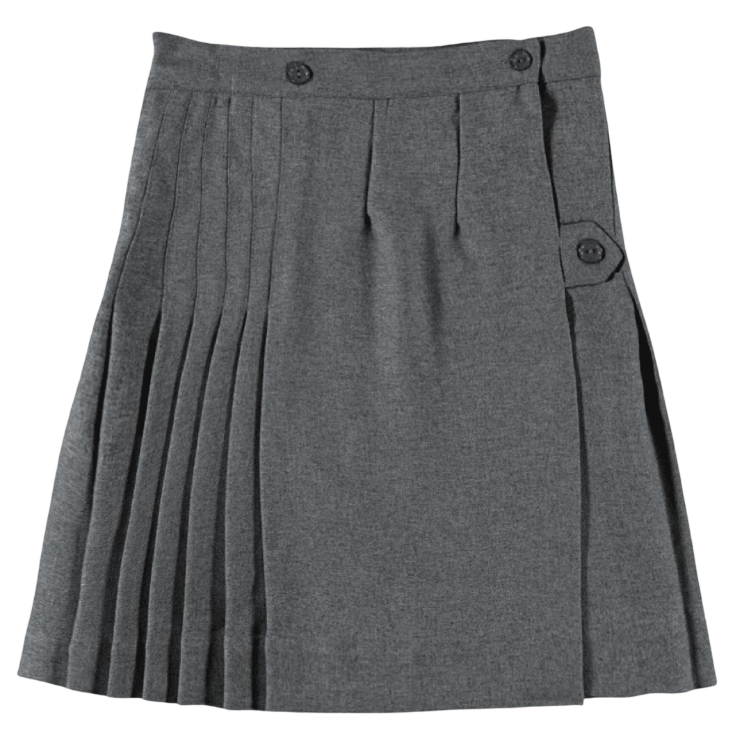 East Gate Christian Academy - A+ Solid Polyester Kilt - Medium Gray