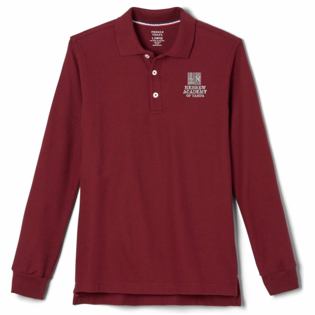 Hebrew Academy of Tampa - Co-Ed Long Sleeve Pique Polo - Kids